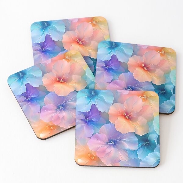 Item preview, Spring Flowers Alcohol Ink-Style Pastel Abstract Art designed and sold by DEC02.