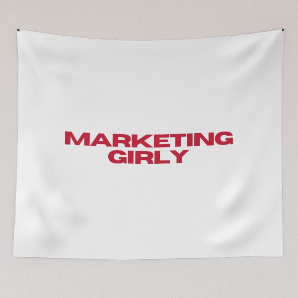 Item preview, Marketing Girly Sticker Red designed and sold by ha11e11.