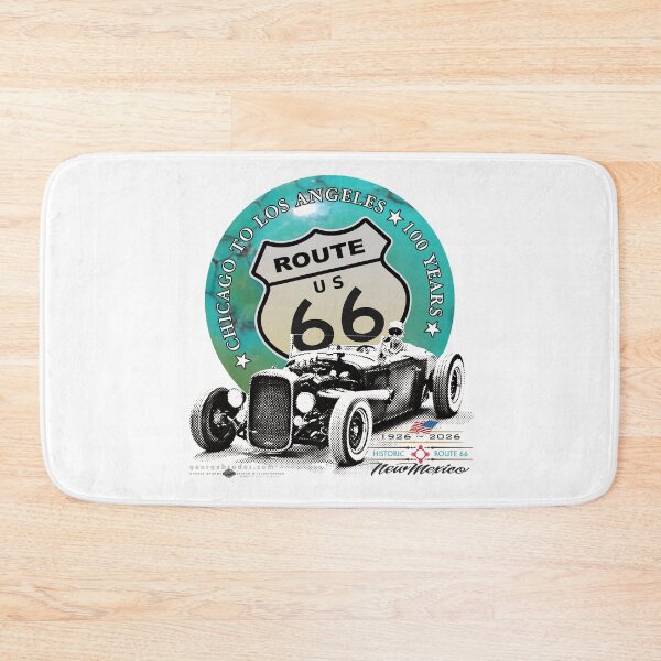 Item preview, Route 66 Turquoise Moon Over Half Tone Rat Rod  designed and sold by George Brudos.