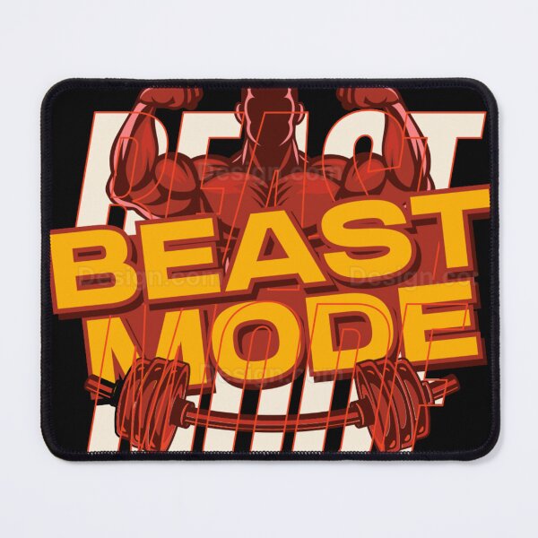 Item preview, BEAST MODE Gym Motivation Bodybuilder Weightlifting Graphic Tee designed and sold by GenZFashion000.