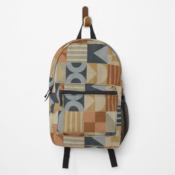 Item preview, Retro Geometric Shapes Pattern – Earthy 70s Color Block Design designed and sold by Brianaidesigns.