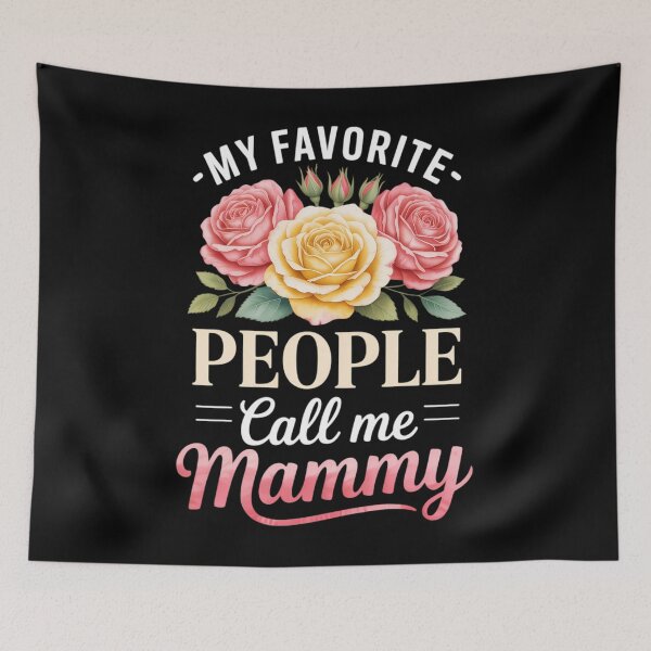 Item preview, My Favorite People Call Me Mammy Floral Grandma Flowers designed and sold by papertaless.