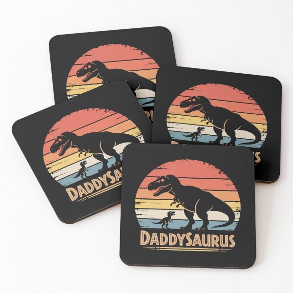 Item preview, Daddy Dinosaur Daddysaurus 2 Two Kids Father's Day dad designed and sold by papertaless.