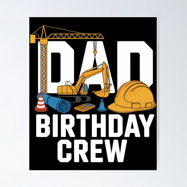 Item preview, Dad Birthday Crew Construction Birthday Party  designed and sold by papertaless.