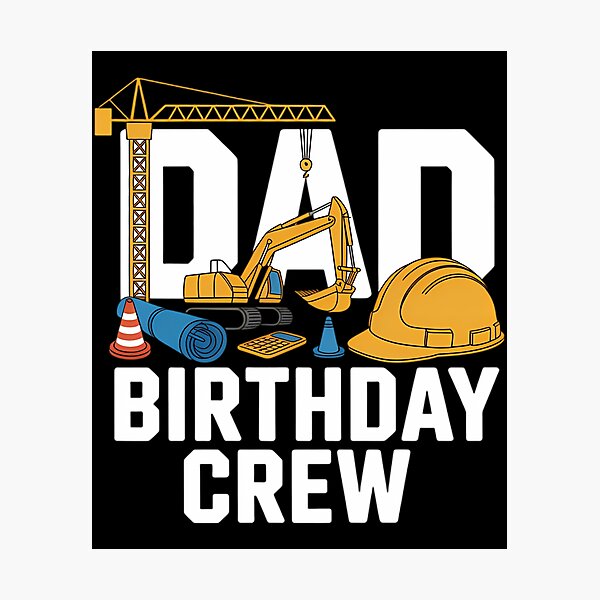 Item preview, Dad Birthday Crew Construction Birthday Party  designed and sold by papertaless.