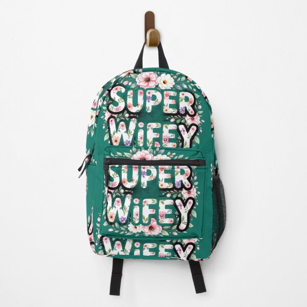 Item preview, super wifey 5 typographic floral colorful design designed and sold by SmashingDeals.