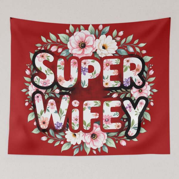 Aperçu de l'œuvre super femme 5 design typographique floral coloré créée et vendue par SmashingDeals.
