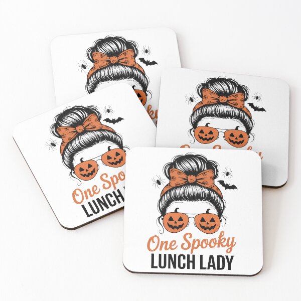 Item preview, One Spooky Lunch Lady Halloween Fall Messy Bun Sunglasses designed and sold by papertaless.