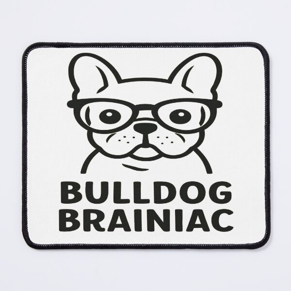 Item preview, Bulldog Brainiac Funny Dog Lover Design with Glasses for French Bulldog Owners designed and sold by POD DYNASTY.
