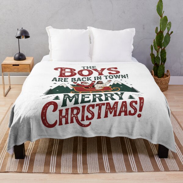 Item preview, Funny Jesus Santa The Boys are Back in Town Merry Christmas designed and sold by BakeryDozen.