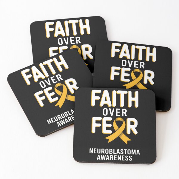 Item preview, Faith Over Fear Support Neuroblastoma Awareness Ribbon designed and sold by papertaless.