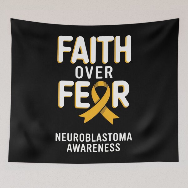 Item preview, Faith Over Fear Support Neuroblastoma Awareness Ribbon designed and sold by papertaless.