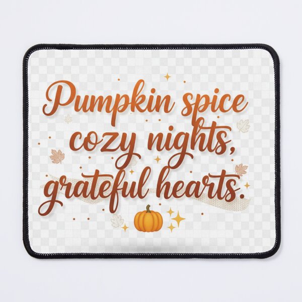 Item preview, Pumpkin Spice Cozy Nights & Grateful Hearts – Autumn Comfort Aesthetic designed and sold by VibeCraftique.