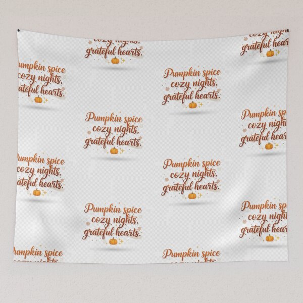 Item preview, Pumpkin Spice Cozy Nights & Grateful Hearts – Autumn Comfort Aesthetic designed and sold by VibeCraftique.
