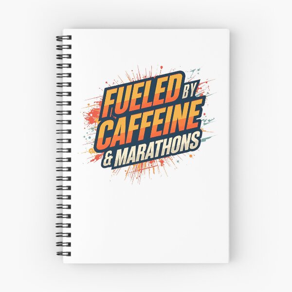 Item preview, Fueled by Caffeine & Marathons - Runner Motivation Gift & Apparel designed and sold by endurothreads.