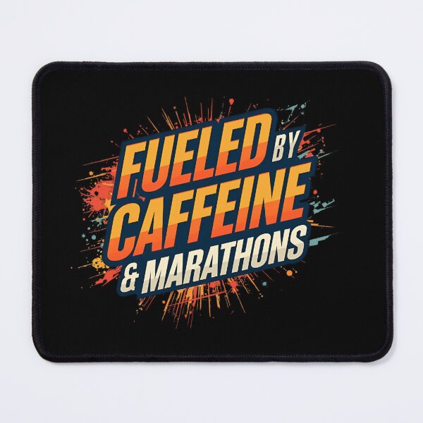 Item preview, Fueled by Caffeine & Marathons - Runner Motivation Gift & Apparel designed and sold by endurothreads.