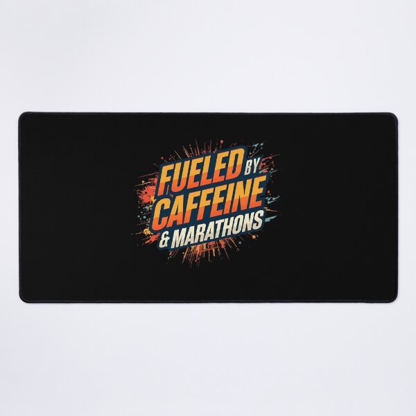 Item preview, Fueled by Caffeine & Marathons - Runner Motivation Gift & Apparel designed and sold by endurothreads.