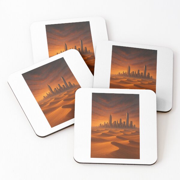 Item preview, Desert Skyline – Modern Urban Oasis designed and sold by NomadUSArt.