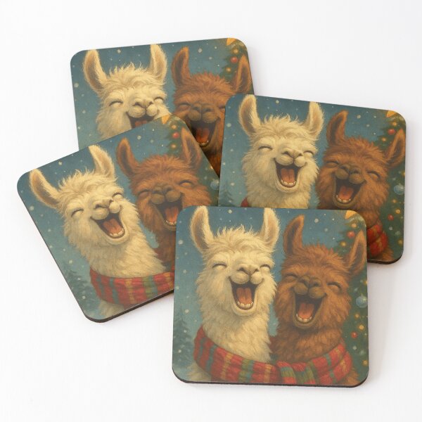 Item preview, Merry Christmas, funny llamas designed and sold by Mauswohn.