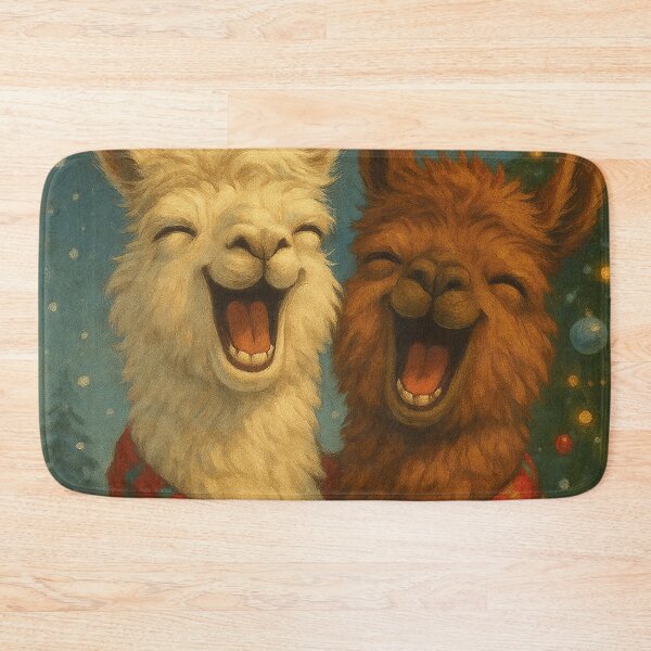 Item preview, Merry Christmas, funny llamas designed and sold by Mauswohn.