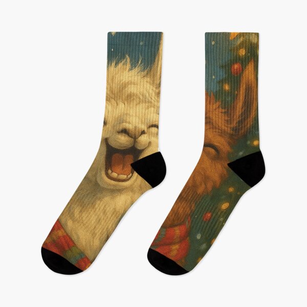 Item preview, Merry Christmas, funny llamas designed and sold by Mauswohn.