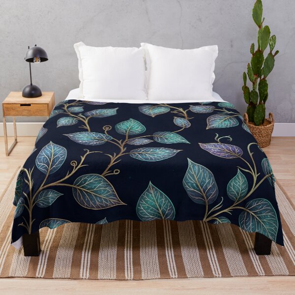 Item preview, Midnight Botanical Vines designed and sold by Kaleidoscope Print.