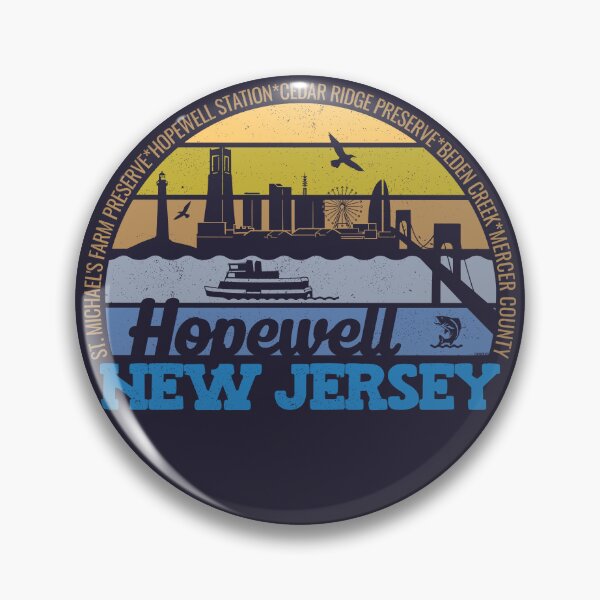 Item preview, Hopewell New Jersey Sunset Retro Vintage Local Pride Logo designed and sold by CRHPOD20.