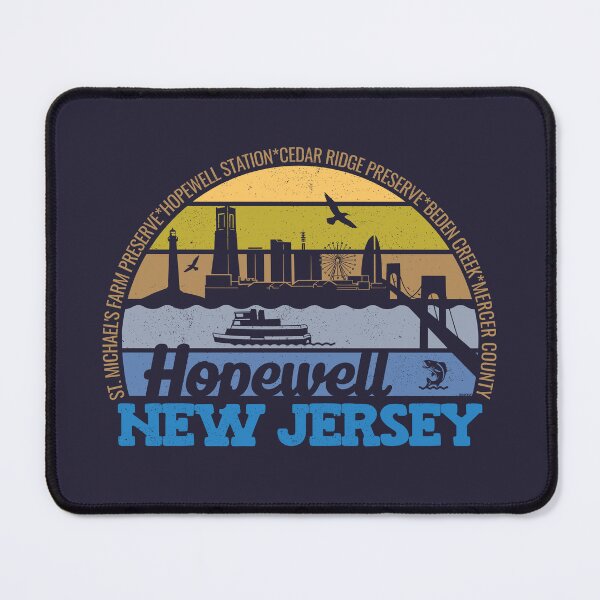 Item preview, Hopewell New Jersey Sunset Retro Vintage Local Pride Logo designed and sold by CRHPOD20.