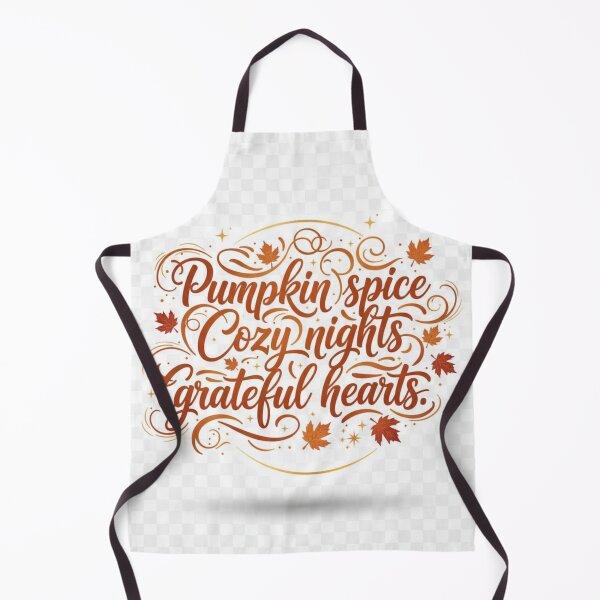 Item preview, Cozy Autumn Nights & Pumpkin Spice Season – Grateful Heart Quote Design designed and sold by VibeCraftique.