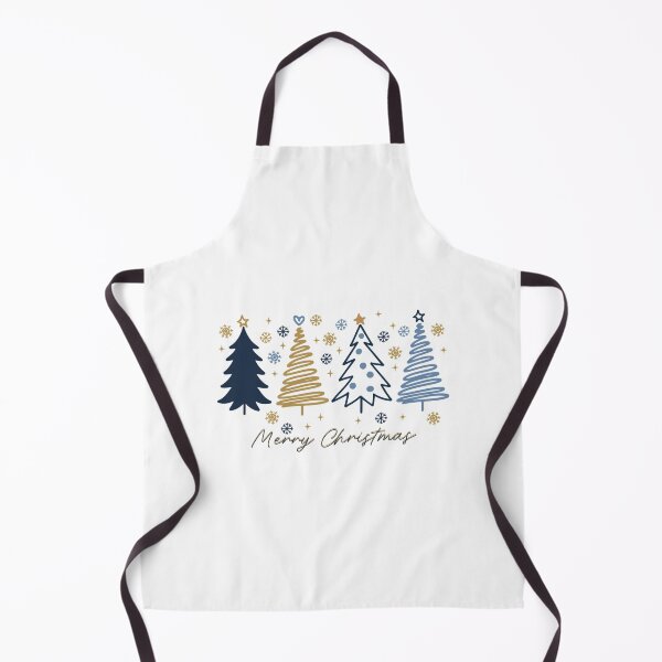 Item preview, Pretty Blue And Gold Merry Christmas Trees women, girls designed and sold by Embers & Incense Co..