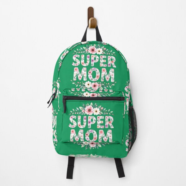 Item preview, super mom floral typography br colorful design designed and sold by SmashingDeals.