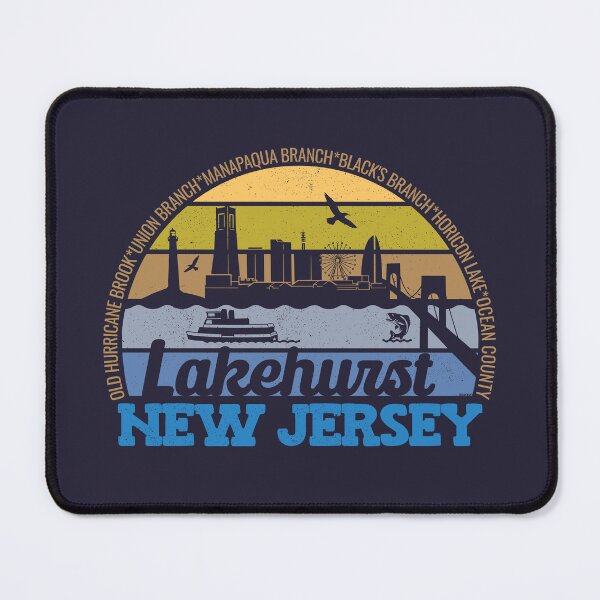 Item preview, Lakehurst New Jersey Sunset Retro Vintage Local Pride Logo designed and sold by CRHPOD20.