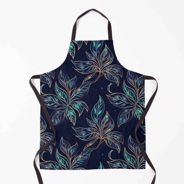 Item preview, Midnight Luminescent Leaves designed and sold by Kaleidoscope Print.