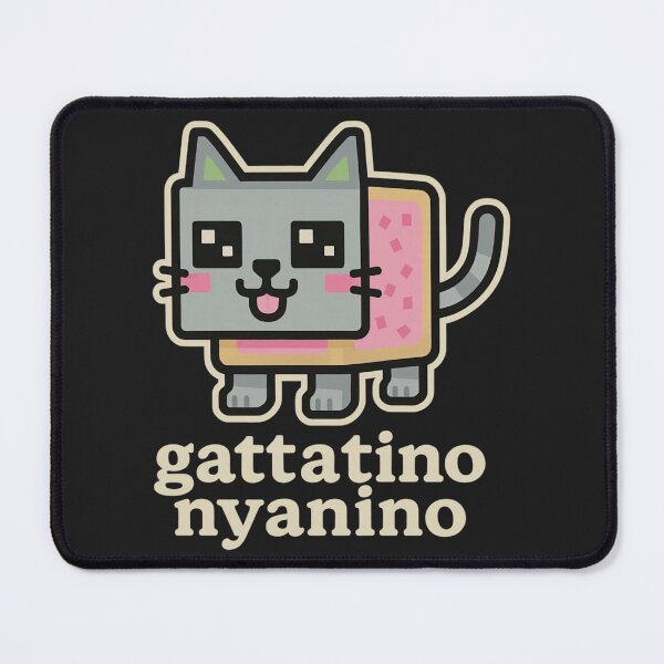 Item preview, Gattatino Nyanino Funny Cat Brainrot Gamer Meme Internet Culture designed and sold by MeziahCallez.