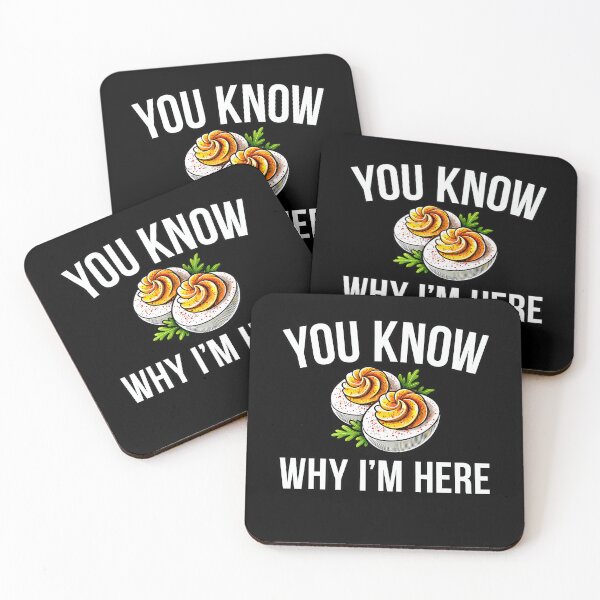 Item preview, You Dinner And Deviled Egg Fans For Funny Retro Thanksgiving Holiday I'm Lovers Gift Here Why Deviled Know Humor Egg designed and sold by PAMELANUNZIO.