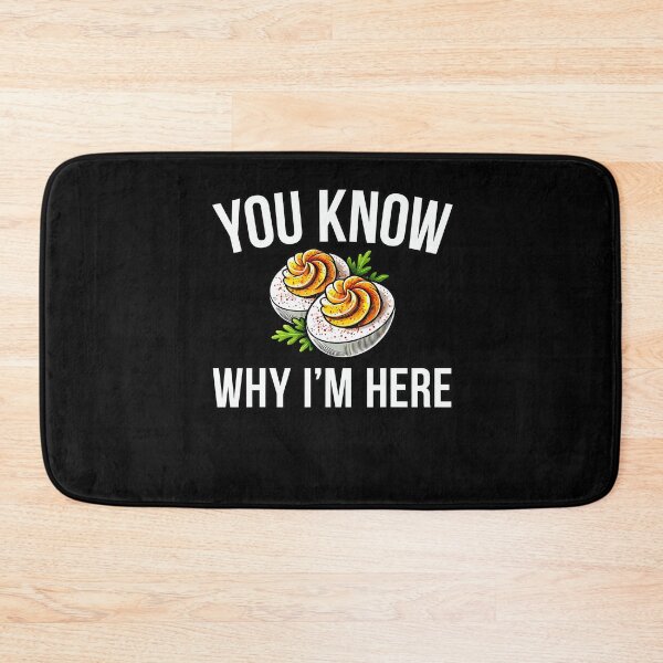 Item preview, You Dinner And Deviled Egg Fans For Funny Retro Thanksgiving Holiday I'm Lovers Gift Here Why Deviled Know Humor Egg designed and sold by PAMELANUNZIO.