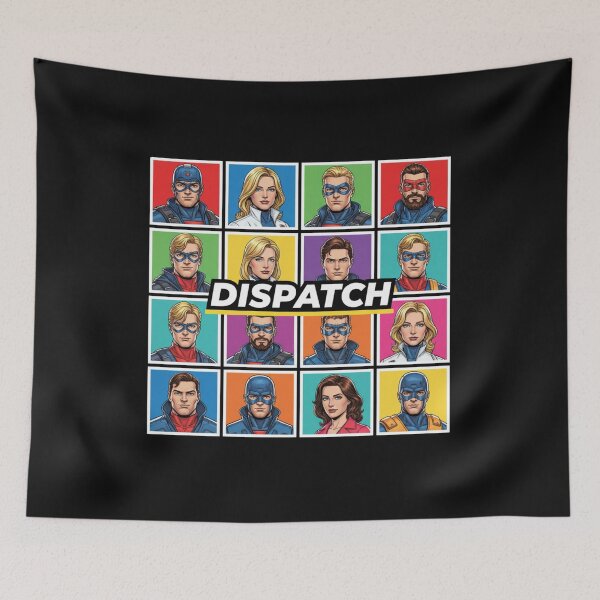 Item preview, Dispatch Game Character Strip Pop Art T-Shirt | Game Team Design designed and sold by GeniePixel.