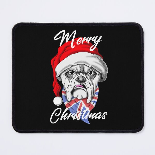 Item preview, English bulldog dog christmas santa xmas / Christmas dog  designed and sold by TheEndDesign.