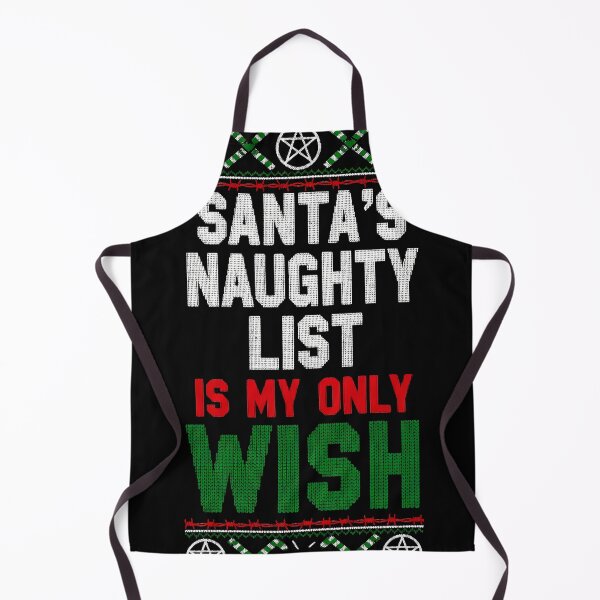 Item preview, Santa's Naughty List Ugly Sweater Goth Christmas Wish designed and sold by VividDripCo.