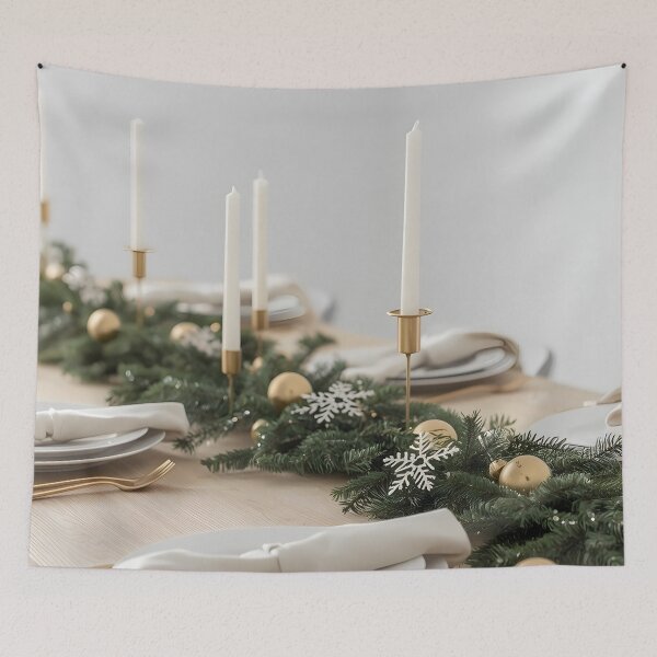 Item preview, Nordic Holiday Table – Elegant Minimal Style designed and sold by Valeree Store.