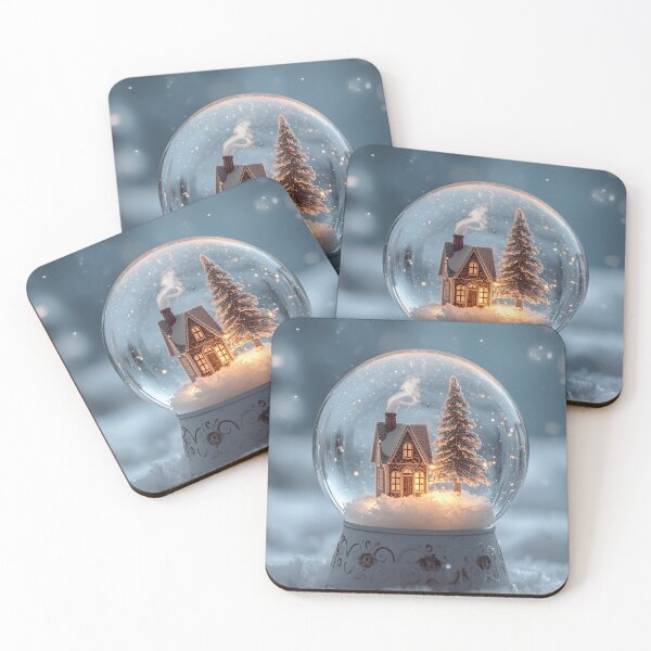 Item preview, Magical Winter Scene – Light-Up Snow Globe Design designed and sold by Valeree Store.