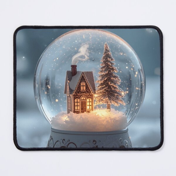 Item preview, Magical Winter Scene – Light-Up Snow Globe Design designed and sold by Valeree Store.