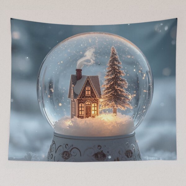 Item preview, Magical Winter Scene – Light-Up Snow Globe Design designed and sold by Valeree Store.