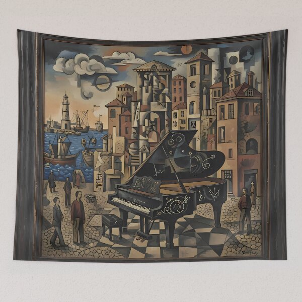 Item preview, Genoa Harbor Melody designed and sold by Grigorii Palamarchuk Pianist.