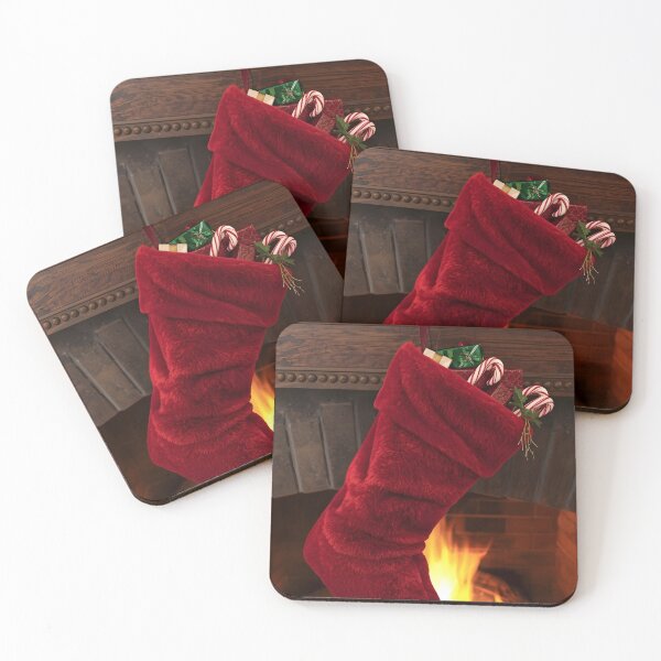 Item preview, Festive Fireplace Stocking – Holiday Surprise Art designed and sold by Valeree Store.