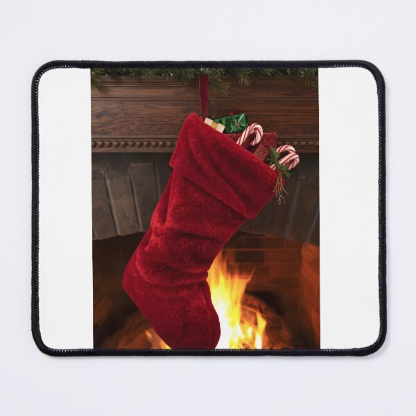 Item preview, Festive Fireplace Stocking – Holiday Surprise Art designed and sold by Valeree Store.