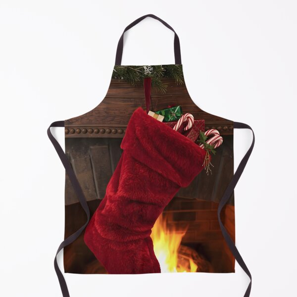 Item preview, Festive Fireplace Stocking – Holiday Surprise Art designed and sold by Valeree Store.