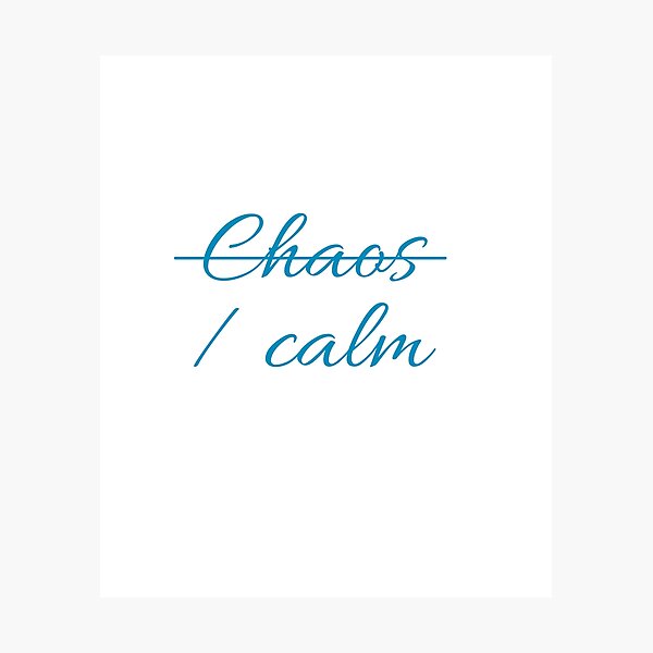 Item preview, Chaos/Calm – 'The Balance We Wear' couples and in relationships design. designed and sold by TR_fairydesigns.