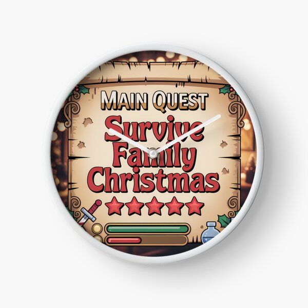 Item preview, Main Quest Survive Family Christmas Funny Gaming Holiday Shirt Gamer Gift designed and sold by GiftsForge.