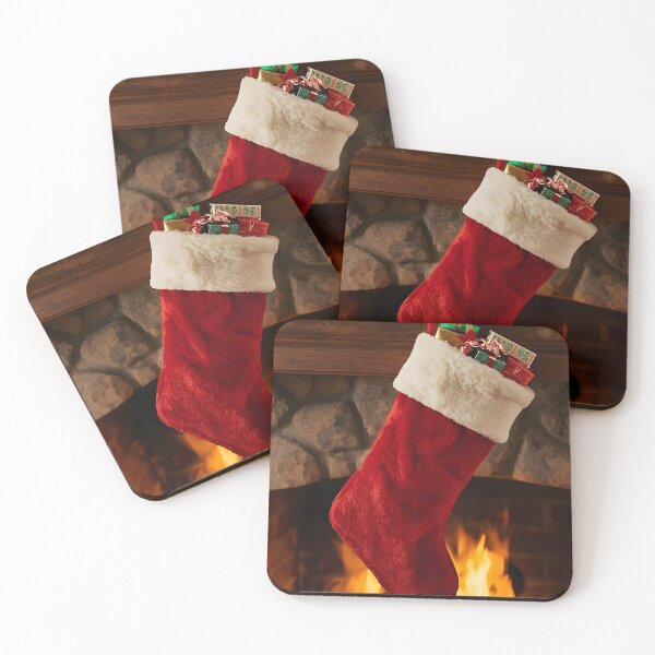 Item preview, Warm Holiday Hearth – Cozy Stocking Illustration designed and sold by Valeree Store.
